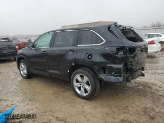 2015 Toyota Highlander Limited with VIN 5TDDKRFH8FS206895, listed as a Copart auction lot 44182455 with 85,927 mi miles and Salvage Title. Bid and sale history available at carsss.com. Image 2.