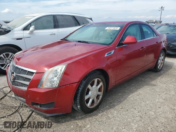 2008 Cadillac CTS RWD w/1SA with VIN 1G6DF577380216441, listed as a Copart auction lot 74511624 with 143,511 mi miles and Salvage Title. Bid and sale history available at carsss.com. Image 1.