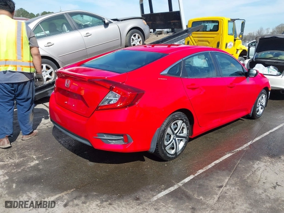 2016 Honda Civic Sedan LX with VIN 2HGFC2F51GH568751, listed as a IAAI auction lot 41826325 with 108,576 mi miles. Bid and sale history available at carsss.com. Image 4.