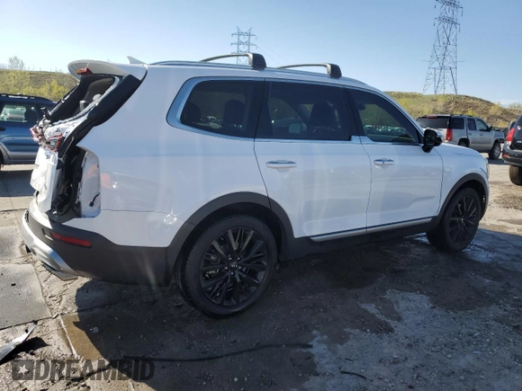 2021 Kia Telluride SX with VIN 5XYP5DHC9MG134835, listed as a Copart auction lot 54540655 with 64,583 mi miles and Salvage Title. Bid and sale history available at carsss.com. Image 3.