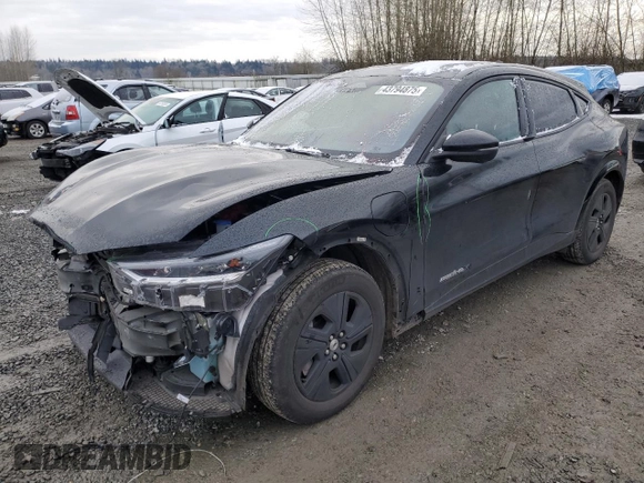 2022 Ford Mustang Mach-E California Route 1 z VIN 3FMTK2SU5NMA04399, wystawiony jako Copart lot #43794875 z przebiegiem 42 683 mil mil oraz Szkoda całkowita • Salvage title. Historia ofert i sprzedaży dostępna na DreamBid. Obrazek 1.