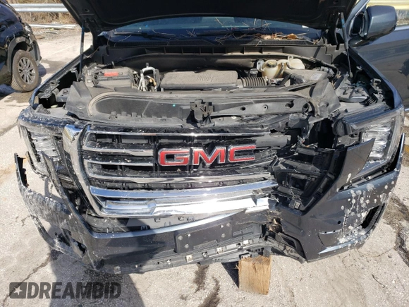 2021 GMC Yukon SLT with VIN 1GKS2BKD3MR282669, listed as a Copart auction lot 47634735 with 58,601 mi miles and Salvage Title. Bid and sale history available at carsss.com. Image 12.