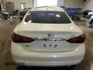 2018 Infiniti Q50 Luxe with VIN JN1EV7AR6JM443179, listed as a Copart auction lot 42911915 with Not Provided miles and Non Repairable. Bid and sale history available at carsss.com. Image 6.