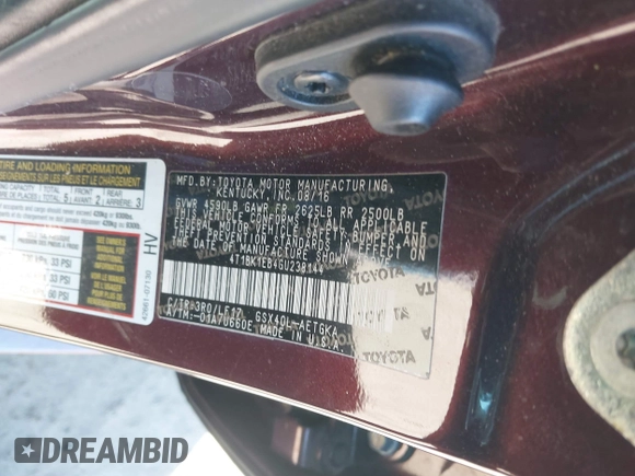 2016 Toyota Avalon Limited with VIN 4T1BK1EB4GU238144, listed as a IAAI auction lot 41553117 with 155,032 mi miles and . Bid and sale history available at DreamBid. Image 9.