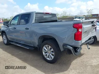2024 Chevrolet Silverado 1500 Custom with VIN 3GCPABEK5RG299107, listed as a IAAI auction lot 41916571 with 12,629 mi miles and . Bid and sale history available at DreamBid. Image 3.