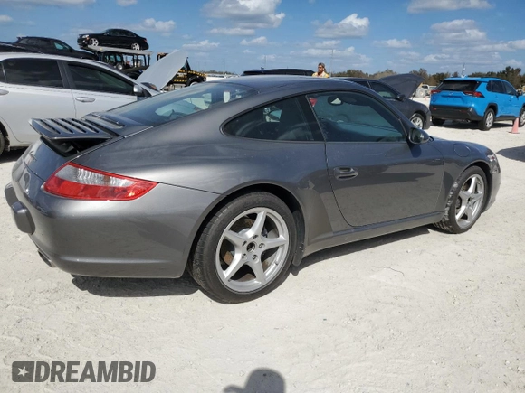 2007 Porsche 911 Carrera with VIN WP0AA29957S710704, listed as a Copart auction lot 77430324 with 0 mi miles and Non Repairable. Bid and sale history available at carsss.com. Image 3.