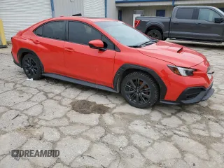 2023 Subaru WRX Premium with VIN JF1VBAF6XP9808546, listed as a Copart auction lot 43581465 with 24,910 mi miles and Salvage Title. Bid and sale history available at carsss.com. Image 4.