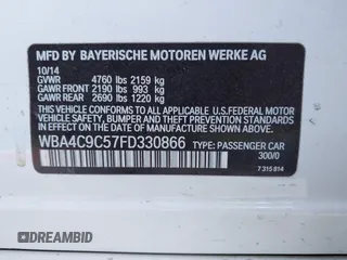 2015 BMW 4 Series 428i xDrive z VIN WBA4C9C57FD330866, wystawiony jako IAAI lot #40574326 z przebiegiem 123 726 mil mil oraz . Historia ofert i sprzedaży dostępna na DreamBid. Obrazek 9.