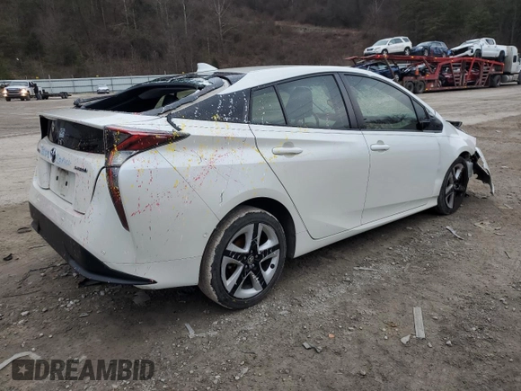2018 Toyota Prius Two z VIN JTDKARFUXJ3553680, wystawiony jako Copart lot #88928815 z przebiegiem Nie podano mil oraz Szkoda całkowita • Salvage title. Historia ofert i sprzedaży dostępna na DreamBid. Obrazek 3.