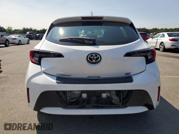 2023 Toyota Corolla Hatchback SE with VIN JTND4MBE5P3197113, listed as a Copart auction lot 69680634 with 49,112 mi miles and Salvage Title. Bid and sale history available at carsss.com. Image 6.