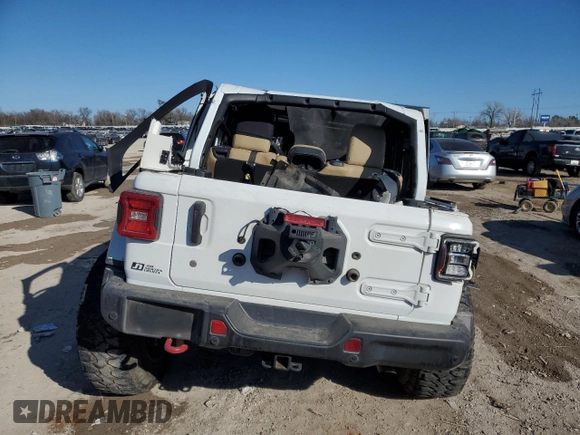 2018 Jeep Wrangler Unlimited Rubicon with VIN 1C4HJXFG5JW234971, listed as a Copart auction lot 45925305 with 86,667 mi miles and Salvage title. Bid and sale history available at DreamBid. Image 6.