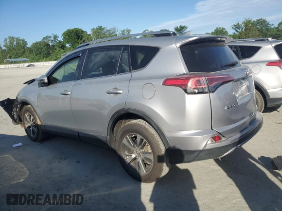2018 Toyota RAV4 XLE with VIN JTMWFREV0JJ191707, listed as a Copart auction lot 57821575 with Not provided miles and Salvage title. Bid and sale history available at DreamBid. Image 2.