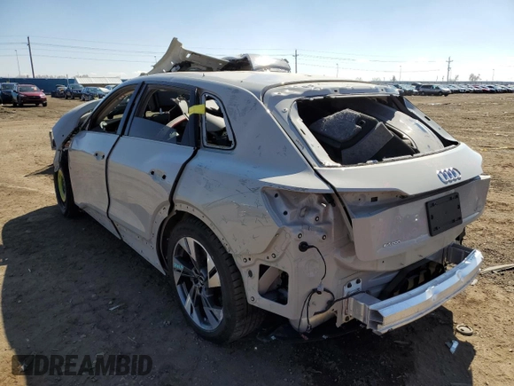 2021 Audi e-tron Premium with VIN WA1AAAGE2MB013264, listed as a Copart auction lot 42162803 with 0 mi miles. Bid and sale history available at carsss.com. Image 2.