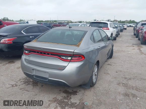2014 Dodge Dart SXT with VIN 1C3CDFBB8ED822262, listed as a IAAI auction lot 41937226 with 114,617 mi miles. Bid and sale history available at carsss.com. Image 4.