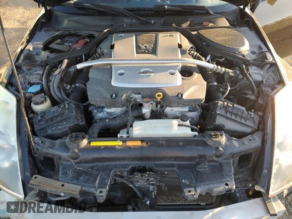 2007 Nissan 350Z with VIN JN1BZ34D37M504870, listed as a Copart auction lot 74778484 with 103,289 mi miles and Salvage Title. Bid and sale history available at DreamBid. Image 11.