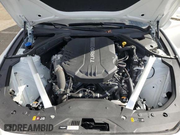 2023 Genesis G70 3.3T with VIN KMTG54TE5PU133386, listed as a Copart auction lot 84172474 with 7,860 mi miles and Salvage title. Bid and sale history available at DreamBid. Image 11.