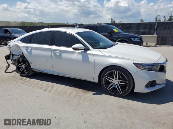 2021 Honda Accord Touring с VIN 1HGCV2F9XMA028096, выставлен на аукционе Copart как лот 61072465 с пробегом 30 274 миль миль и Списание • Salvage title. История ставок и продаж доступна на DreamBid. Изображение 4.