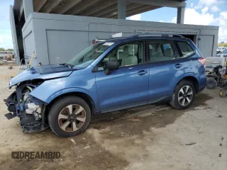 2017 Subaru Forester with VIN JF2SJABC2HH581258, listed as a Copart auction lot 60853875 with 62,787 mi miles and Salvage title. Bid and sale history available at DreamBid. Image 1.
