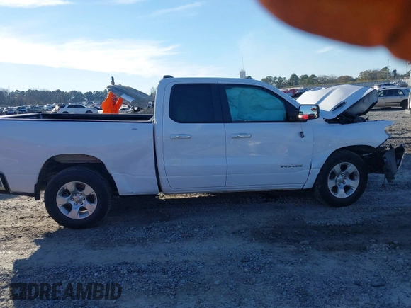 2020 Ram 1500 Big Horn with VIN 1C6RREBT8LN277897, listed as a IAAI auction lot 41351006 with 50,155 mi miles. Bid and sale history available at carsss.com. Image 13.