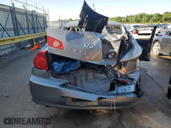 2006 Infiniti G35 with VIN JNKCV51F76M601386, listed as a Copart auction lot 58074484 with Not Provided miles and Non Repairable. Bid and sale history available at DreamBid. Image 6.