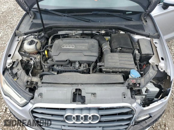 2015 Audi A3 Premium Plus with VIN WAUEFGFF9F1132439, listed as a Copart auction lot 61410465 with 76,693 mi miles and Salvage title. Bid and sale history available at DreamBid. Image 11.