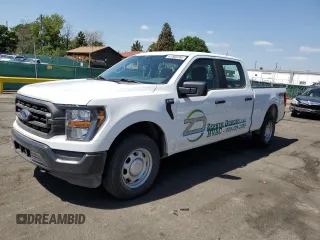 2023 Ford F-150 XL with VIN 1FTFW1E89PKD98613, listed as a Copart auction lot 61860785 with 25,568 mi miles and Salvage title. Bid and sale history available at DreamBid. Image 1.