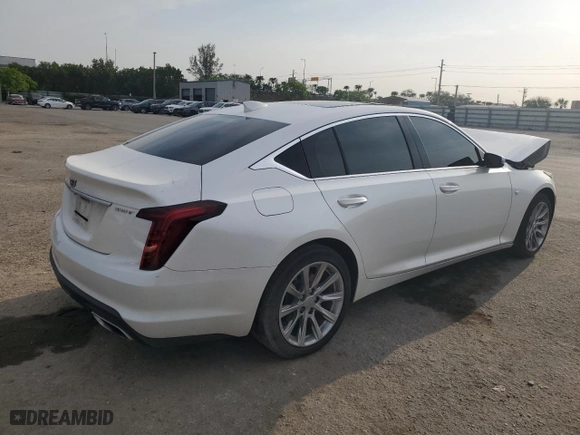 2020 Cadillac CT5 Luxury with VIN 1G6DW5RK3L0122831, listed as a Copart auction lot 55451854 with 37,074 mi miles and Salvage Title. Bid and sale history available at carsss.com. Image 3.
