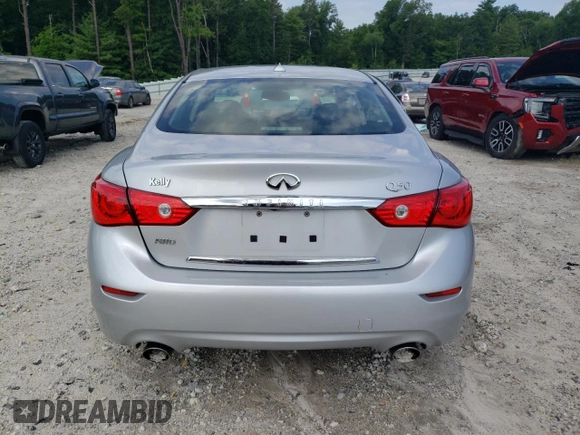 2017 Infiniti Q50 3.0t Sport with VIN JN1EV7AR9HM838872, listed as a Copart auction lot 62666234 with 87,657 mi miles and Non Repairable. Bid and sale history available at carsss.com. Image 6.