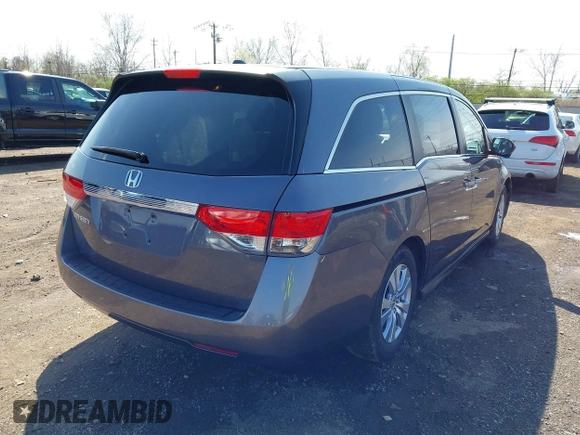 2017 Honda Odyssey EX-L with VIN 5FNRL5H68HB000944, listed as a IAAI auction lot 41937216 with 121,938 mi miles and . Bid and sale history available at DreamBid. Image 4.