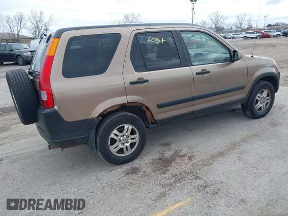 2002 Honda CR-V EX with VIN JHLRD788X2C072925, listed as a IAAI auction lot 42046087 with 184,946 mi miles. Bid and sale history available at carsss.com. Image 4.