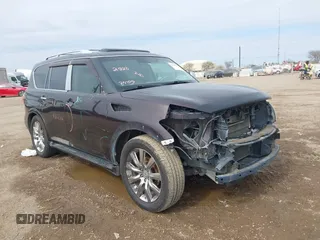 2013 Infiniti QX56 with VIN JN8AZ2NF3D9531511, listed as a IAAI auction lot 41398202 with 163,586 mi miles and . Bid and sale history available at DreamBid. Image 1.