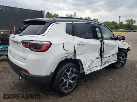 2025 Jeep Compass Limited z VIN 3C4NJDCN1ST509196, wystawiony jako Copart lot #64227745 z przebiegiem 16 243 mil mil oraz Nie do naprawy • Non repairable. Historia ofert i sprzedaży dostępna na DreamBid. Obrazek 3.
