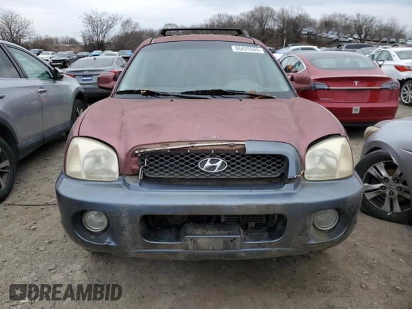 2002 Hyundai Santa Fe GLS with VIN KM8SC73D22U153199, listed as a Copart auction lot 86425594 with 252,992 mi miles and Non Repairable. Bid and sale history available at carsss.com. Image 5.