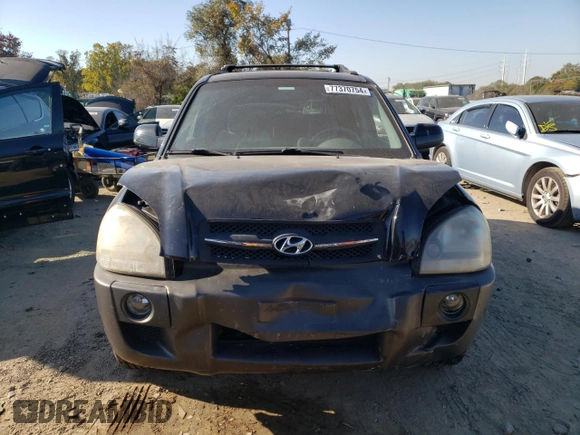 2005 Hyundai Tucson GLS with VIN KM8JN12D45U065618, listed as a Copart auction lot 77370754 with 87,525 mi miles and Salvage Title. Bid and sale history available at carsss.com. Image 5.