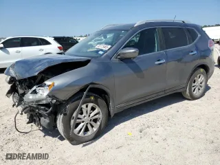 2016 Nissan Rogue SV with VIN 5N1AT2MV3GC823412, listed as a Copart auction lot 52773465 with 121,983 mi miles and Salvage Title. Bid and sale history available at carsss.com. Image 1.