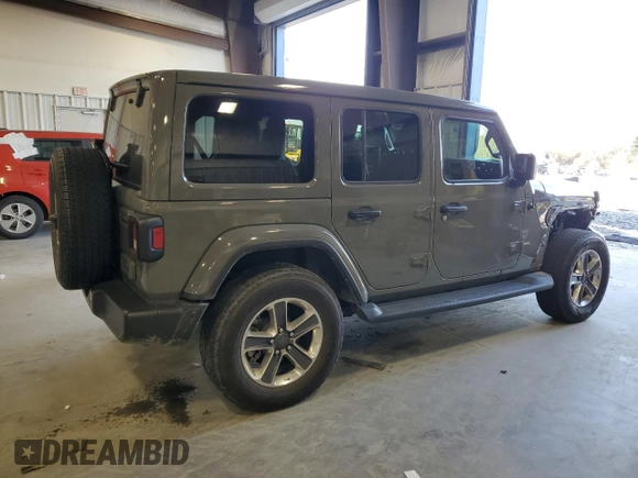 2022 Jeep Wrangler Unlimited Sahara z VIN 1C4HJXEN4NW262444, wystawiony jako Copart lot #45808695 z przebiegiem 44 517 mil mil oraz Szkoda całkowita • Salvage title. Historia ofert i sprzedaży dostępna na DreamBid. Obrazek 3.
