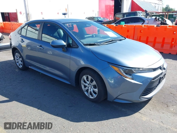 2025 Toyota Corolla LE with VIN 5YFB4MDE7SP244652, listed as a IAAI auction lot 42096510 with 7,803 mi miles. Bid and sale history available at carsss.com. Image 1.