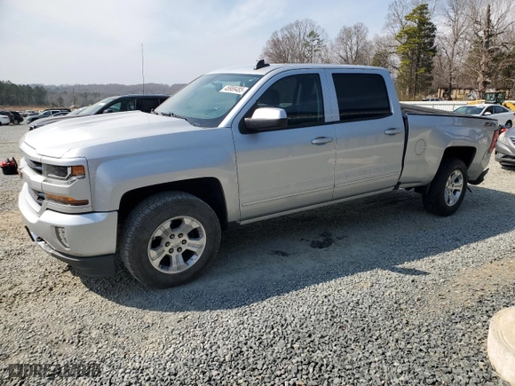 2017 Chevrolet Silverado 1500 LT with VIN 3GCUKRECXHG122066, listed as a Copart auction lot 48989485 with 92,690 mi miles and Salvage Title. Bid and sale history available at carsss.com. Image 1.