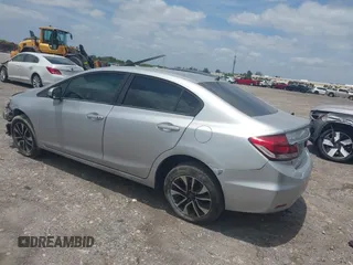2015 Honda Civic Sedan EX with VIN 19XFB2F83FE116399, listed as a IAAI auction lot 42050811 with 156,682 mi miles. Bid and sale history available at carsss.com. Image 3.