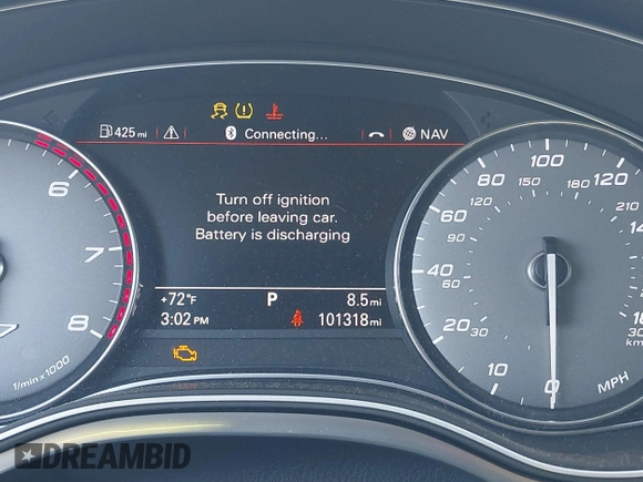 2014 Audi S7 Prestige with VIN WAUW2AFC6EN140766, listed as a IAAI auction lot 41780769 with 101,318 mi miles. Bid and sale history available at carsss.com. Image 16.