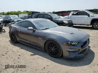 2021 Ford Mustang GT with VIN 1FA6P8CF0M5117502, listed as a Copart auction lot 58995535 with 29,087 mi miles and Salvage title. Bid and sale history available at DreamBid. Image 4.