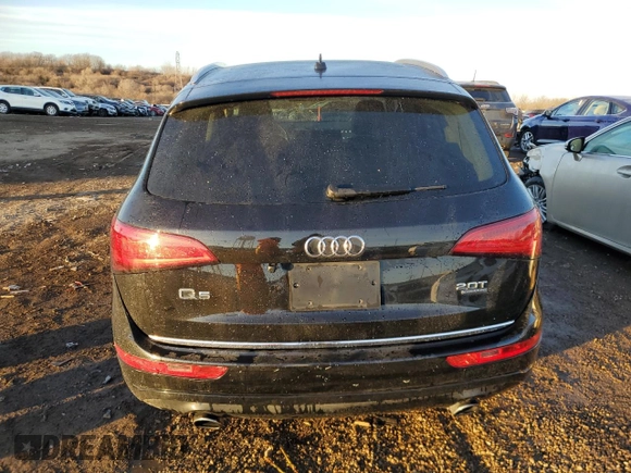 2017 Audi Q5 Premium with VIN WA1C2AFPXHA094924, listed as a Copart auction lot 42546235 with 0 mi miles and Salvage Title. Bid and sale history available at carsss.com. Image 6.