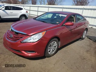 2013 Hyundai Sonata GLS with VIN 5NPEB4AC1DH535427, listed as a Copart auction lot 54202555 with 125,878 mi miles and Salvage title. Bid and sale history available at DreamBid. Image 1.