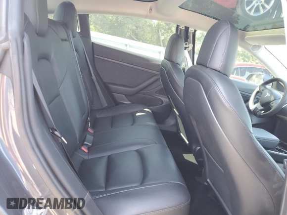 2020 Tesla Model 3 Standard Range Plus with VIN 5YJ3E1EA0LF784854, listed as a Copart auction lot 54994055 with 43,055 mi miles and Non Repairable. Bid and sale history available at DreamBid. Image 10.