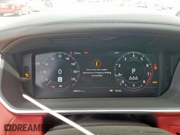 2021 Land Rover Range Rover Sport Autobiography с VIN SALWV2SE0MA765329, выставлен на аукционе Copart как лот 50355435 с пробегом 68 810 миль миль и Списание • Salvage title. История ставок и продаж доступна на DreamBid. Изображение 9.