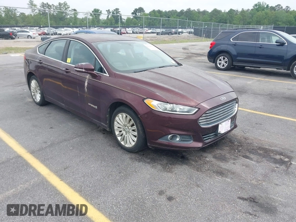 2013 Ford Fusion SE Hybrid with VIN 3FA6P0LU2DR178539, listed as a IAAI auction lot 42120614 with 177,500 mi miles. Bid and sale history available at carsss.com. Image 1.