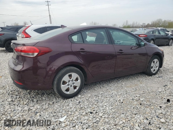 2018 Kia Forte LX with VIN 3KPFK4A71JE199527, listed as a Copart auction lot 54065505 with 80,135 mi miles and Clean Title. Bid and sale history available at carsss.com. Image 3.