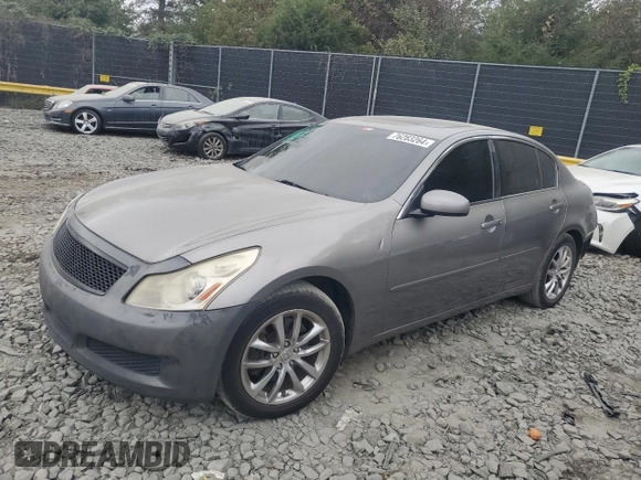 2008 Infiniti G35 x with VIN JNKBV61F88M266885, listed as a Copart auction lot 76283264 with 199,619 mi miles and Salvage Title. Bid and sale history available at DreamBid. Image 1.