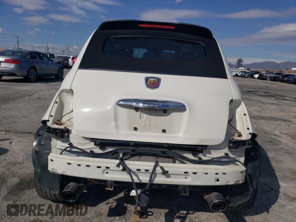 2013 FIAT 500 Abarth with VIN 3C3CFFJH4DT628966, listed as a Copart auction lot 42648685 with 102,045 mi miles and Salvage title. Bid and sale history available at DreamBid. Image 6.