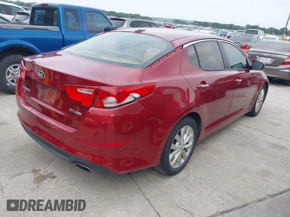 2014 Kia Optima EX z VIN 5XXGN4A71EG284280, wystawiony jako IAAI lot #42278795 z przebiegiem 179 200 mil mil oraz . Historia ofert i sprzedaży dostępna na DreamBid. Obrazek 4.